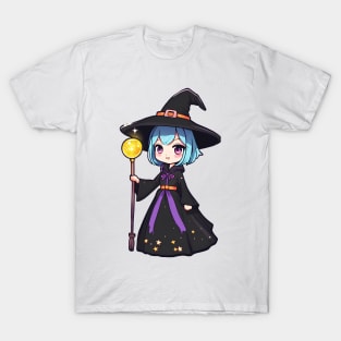 Anime girl witch Halloween T-Shirt